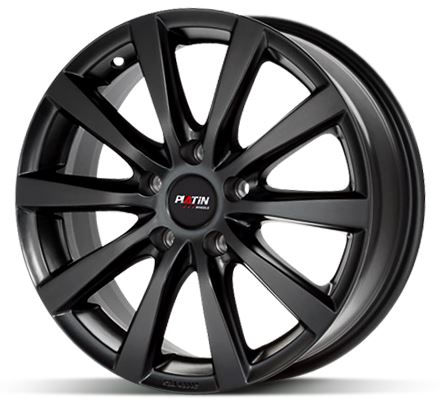 Alu disk Platin P69 FullBlack 7,5x17 5x108 ET48 černý matný