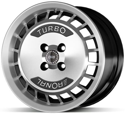 Alu disk Ronal R10 Turbo 7x15 4x100 ET37 černý leštěný