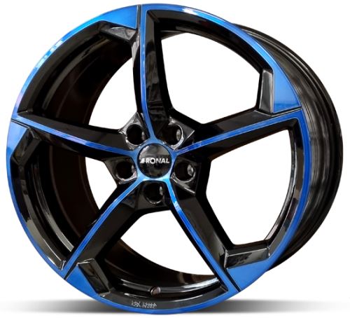 Alu disk Ronal R66 Blue 8,5x20 5x112 ET35 černý modrý