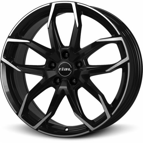 Alu disk RIAL Lucca 8x20, 5x108, 70.1, ET45 diamond-black frontpolished