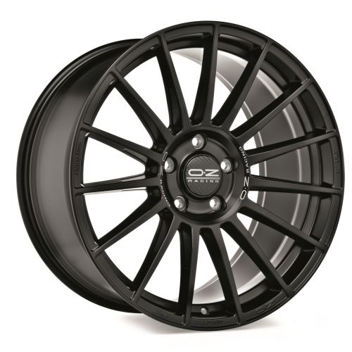 Alu disk OZ SPORT SUPERTURISMO LM 7.5x17, 4x108, 75, ET40 MATT BLACK SILVER LETTERING