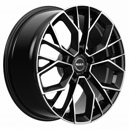 Alu disk MAK STILO 8.5x19, 5x112, 66.6, ET27 BLACK MIRROR