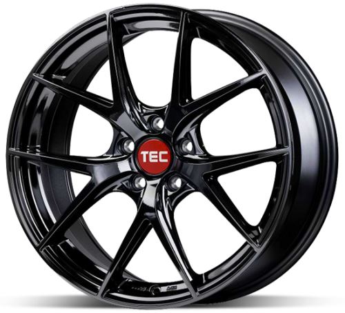 Alu disk TEC GT6 EVO FullBlack 8x18 5x100 ET40 černý lesklý