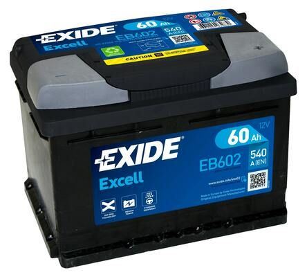 EXIDE Autobaterie EXCEL 12V 60Ah 540A, 242x175x175mm