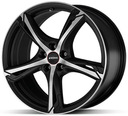 Alu disk Ronal R62 JBM FC 7,5x17 5x100 ET42 černý matný leštěný