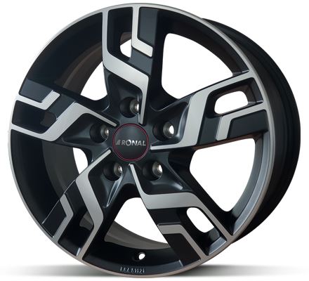 Alu disk Ronal R64 JBM FC 7x17 5x130 ET33 černý mat leštěný