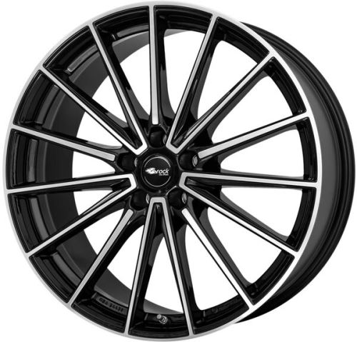 Alu disk Brock B43 9.5x21, 5x120, 64.1, ET40 Schwarz Glanz Voll-Poliert (SGVP)