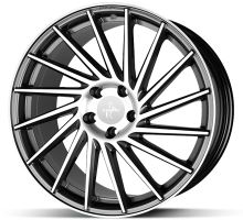 Alu disk Keskin KT17 PFP 8x18 5x112 ET30 titanový leštěný