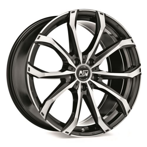 Alu disk MSW ALL SEASON MSW 80-4 7x17, 4x100, 63.4, ET37 GLOSS BLACK FULL POLISHED