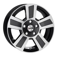 Alu disk AUTEC Tigris 6x16, 5x112, 66.6, ET30 Black polished