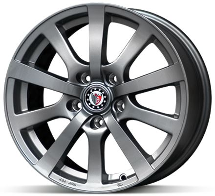 Alu disk Platin P58 Grey 7x16 5x100 ET38 šedý