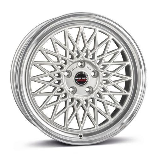 Alu disk Borbet B 7x17, 4x108, 65.1, ET20 silver rim polished