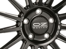 Alu disk OZ SPORT SUPERTURISMO LM 7.5x17, 4x108, 75, ET40 MATT BLACK SILVER LETTERING (5)