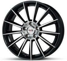 Alu disk Platin P74 Black 6,5x17 5x112 ET44 černý leštěný
