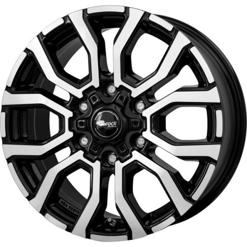 Alu disk Brock RC35 6.5x16, 6x139,7, 93.1, ET55 Schwarz Glanz Voll-Poliert (SGVP)