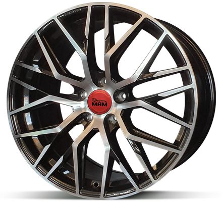 Alu disk MAM RS4 BFP 8,5x20 5x112 ET45 černý leštěný