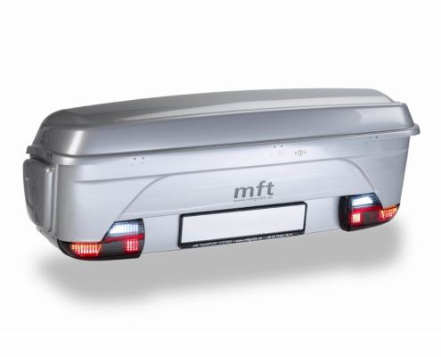 Box na tažné zařízení MFT BackBox - stříbrný+základna BackCarrier
