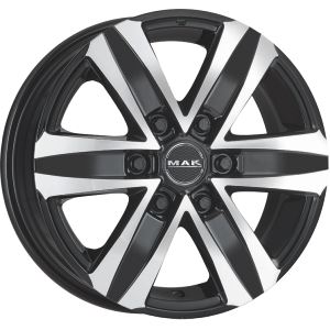 Alu disk MAK STONE6 W 7.5x17, 6x139.7, 93.1, ET55 BLACK MIRROR