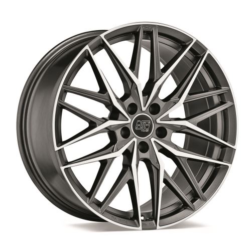 Alu disk MSW AVANTGARDE MSW 50 10.5x22, 5x112, 66.6, ET45 MATT GUN METAL FULL POLISHED (MGMFP)