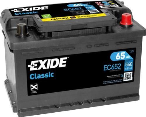 EXIDE Autobaterie CLASSIC 12V 65Ah 540A, 278x175x175mm