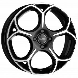 Alu disk MAK MONZA 7x17, 5x110, 65.1, ET35 BLACK MIRROR