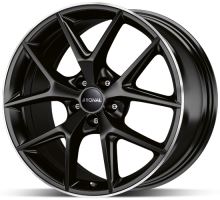 Alu disk Ronal R75 JBM LC 8x18 5x112 ET32,6 černý matný leštěný