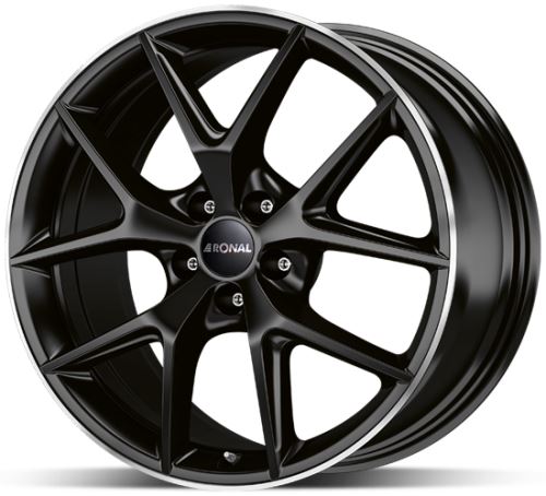 Alu disk Ronal R75 JBM LC 8x19 5x112 ET45,1 černý matný leštěný