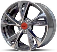 Alu disk MAM RS6 PFP 8x18 5x108 ET40 titanový leštěný