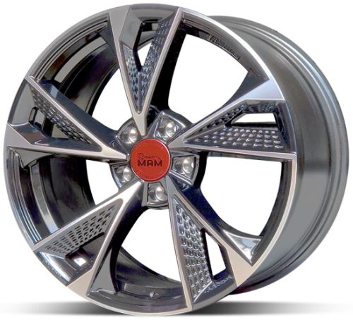 Alu disk MAM RS6 PFP 8,5x20 5x120 ET35 titanový leštěný