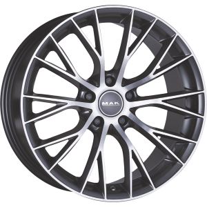 Alu disk MAK MUNCHEN 9.5x19, 5x112, 76, ET28 GUN MET-MIRROR FACE