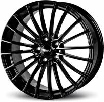 Alu disk Brock B24 7x17, 4x100, 63.4, ET38 Schwarz Glanz (SG)