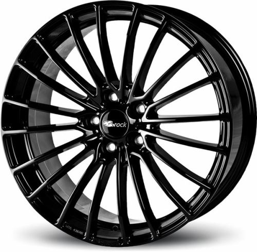 Alu disk Brock B24 7.5x17, 5x114,3, 72.6, ET38 Schwarz Glanz (SG)