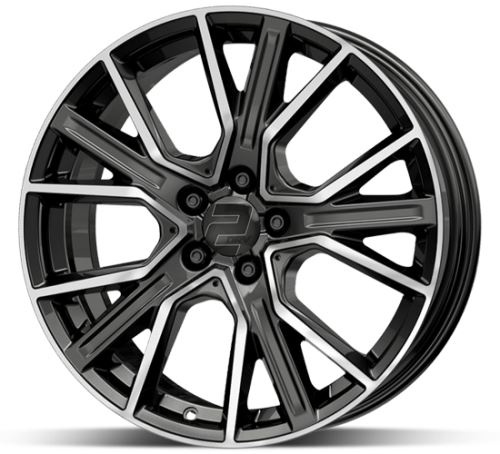 Alu disk 2DRV WH34 DGMP 8,5x19 5x112 ET35 gunmetal leštěný