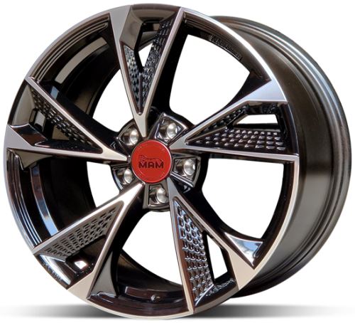 Alu disk MAM RS6 BFP 8,5x20 5x114 ET45 černý leštěný