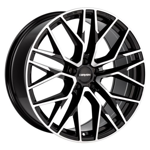 Alu disk CARMANI 20 Ludwig 7.5x17, 5x112, 66.6, ET35 black polish