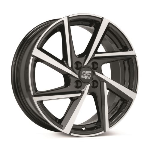 Alu disk MSW ALL SEASON MSW 80-4 6x15, 4x100, 63.4, ET45 GLOSS BLACK FULL POLISHED