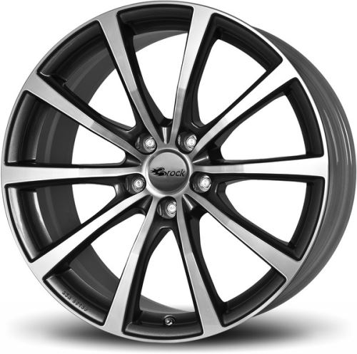 Alu disk Brock B32 8.5x18, 5x114,3, 64.2, ET40 Himalaya Grey Voll-Poliert (HGVP)