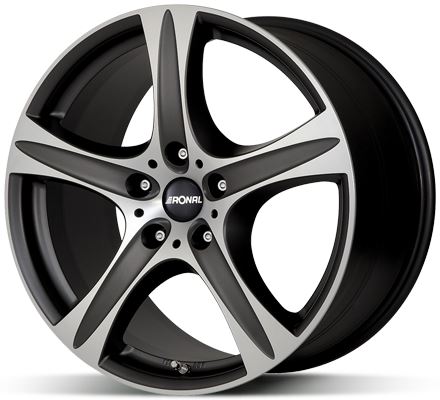 Alu disk Ronal R55 SUV Black 7,5x17 5x120 ET55 černý matný leštěný