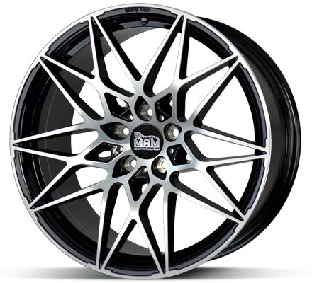Alu disk MAM B2 Black 8,5x20 5x112 ET30 černý leštěný