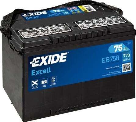 EXIDE Autobaterie EXCEL 12V 70Ah 740A, 260x180x186mm