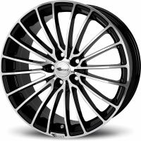 Alu disk Brock B24 7.5x17, 5x112, 66.6, ET35 Schwarz Glanz Voll-Poliert (SGVP)