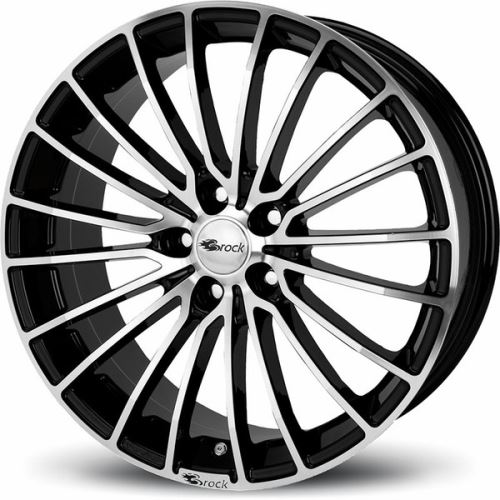 Alu disk Brock B24 7.5x17, 5x112, 66.6, ET35 Schwarz Glanz Voll-Poliert (SGVP)