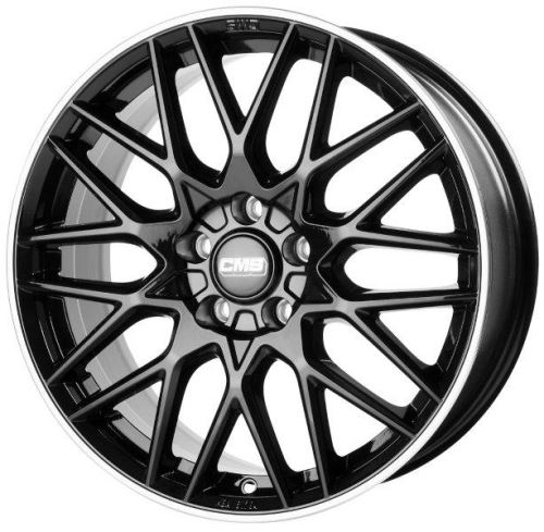 Alu disk CMS C25 10x19, 5x112, 66.5, ET46 Diamond Rim Black Gloss