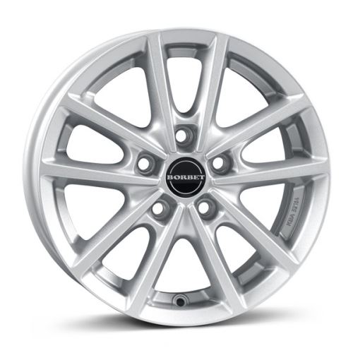Alu disk Borbet W 6x15, 5x112, 66.6, ET43 crystal silver