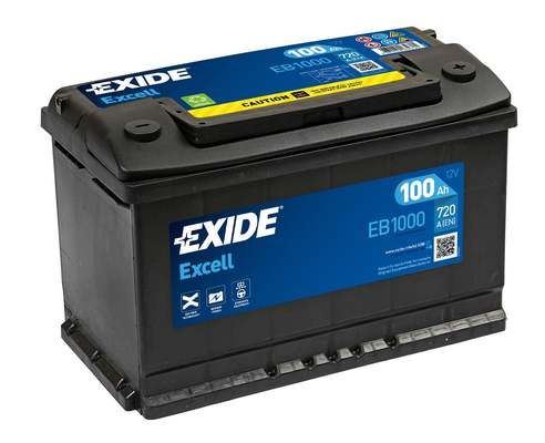 EXIDE Autobaterie EXCEL 12V 100Ah 720A, 315x175x205mm