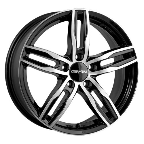 Alu disk CARMANI 14 Paul 7.5x17, 5x112, 66.6, ET35 black polish