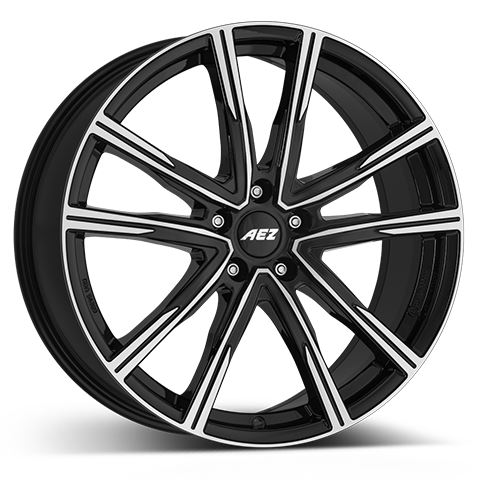 Alu disk AEZ Montreal dark 7.5x19, 5x110, 65.1, ET40 Black/polished