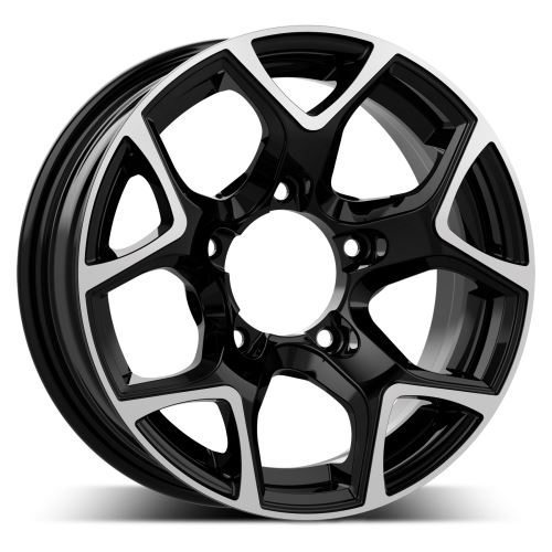Alu disk GMP SJ15 5.5x15, 5x139.7, 108, ET5 Black Diamond