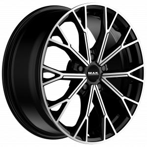 Alu disk MAK ASPHALT 7.5x18, 5x100, 57.1, ET49 BLACK MIRROR