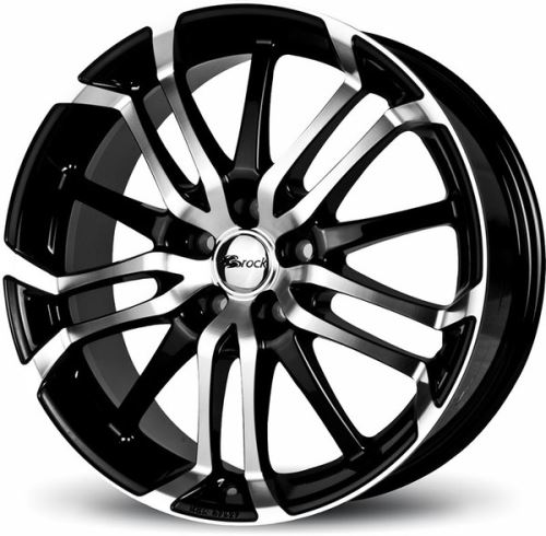 Alu disk Brock B26 7.5x17, 5x105, 56.6, ET38 Schwarz Glanz Voll-Poliert (SGVP)